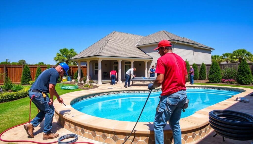 Professional pool installers Baytown TX