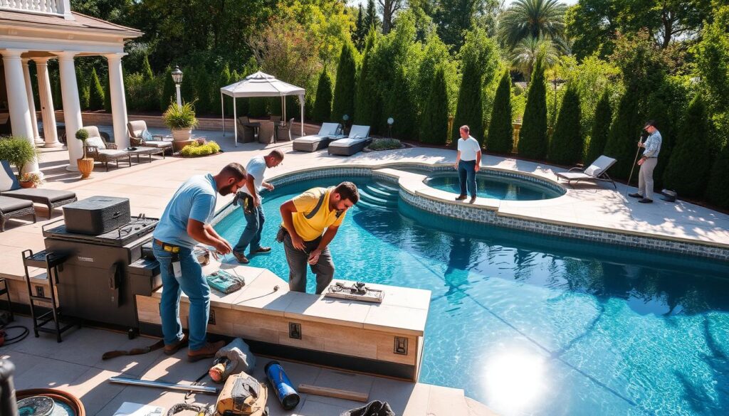 Inground pool builders Baytown TX